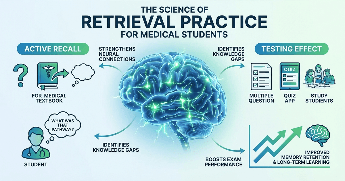 Cover: The Science of Retrieval Practice: Why Testing Yourself is the Most Powerful Study Technique for Medical Students in 2026