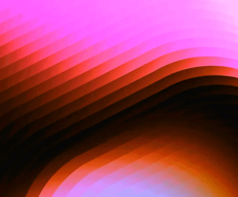 Abstract wavy gradient of green and yellow colors