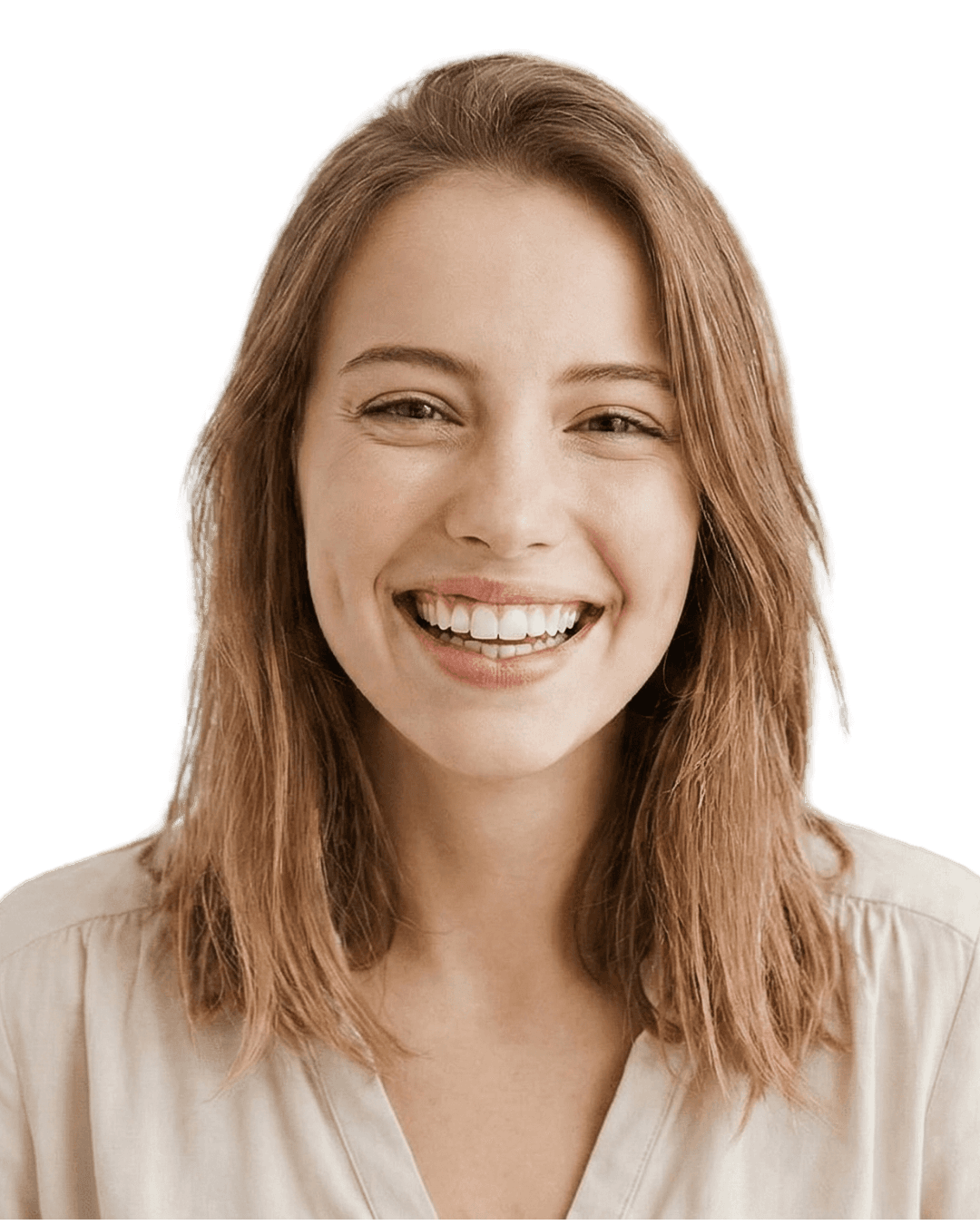 black-woman-with-short-haircut-studio-shootsmiling-wearing-dress 1
