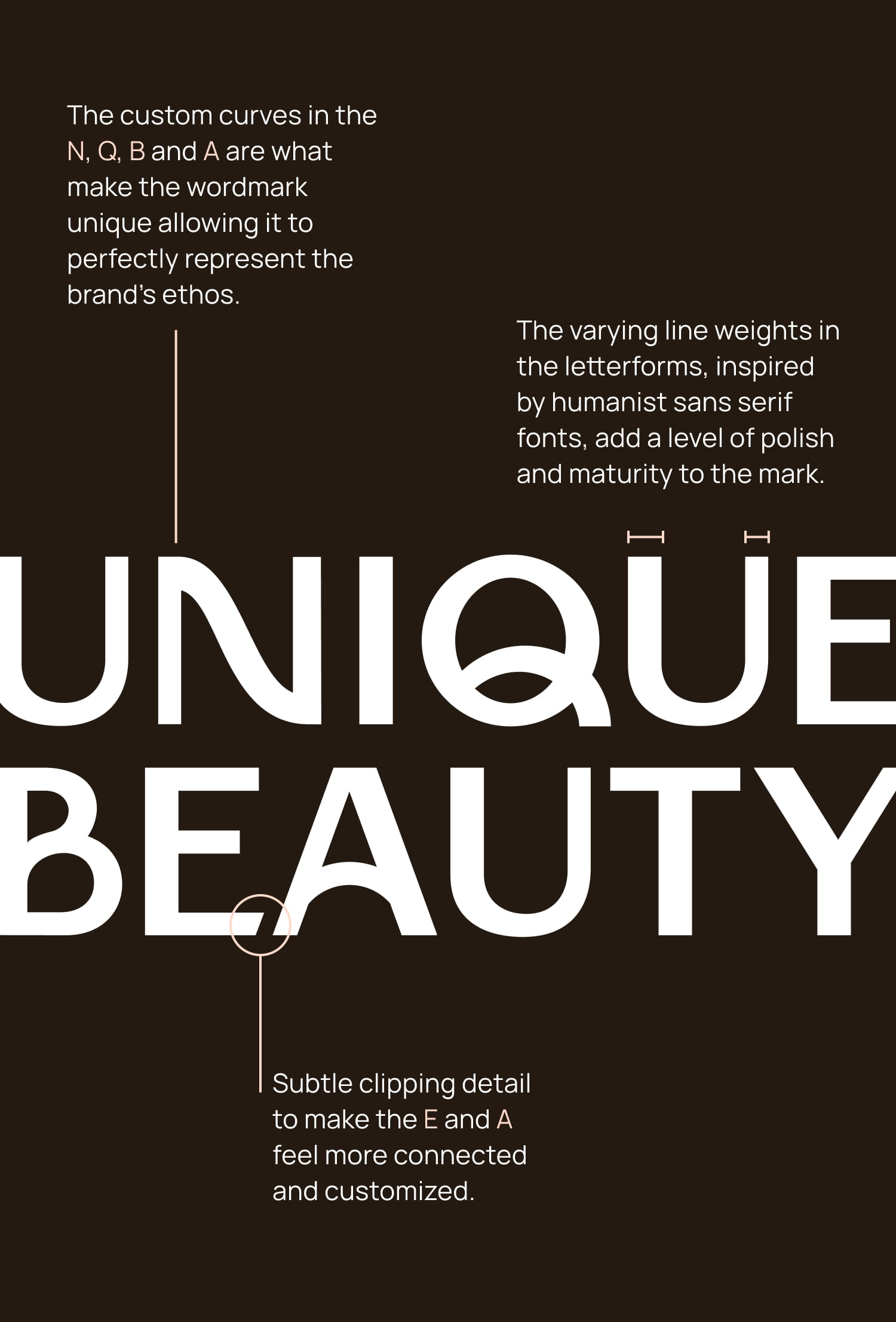 Unique Beauty wordmark details