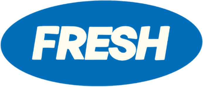 Sticker saying fresh