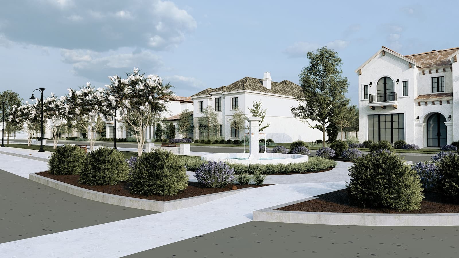 Community outdoor design in Southlake, Tx