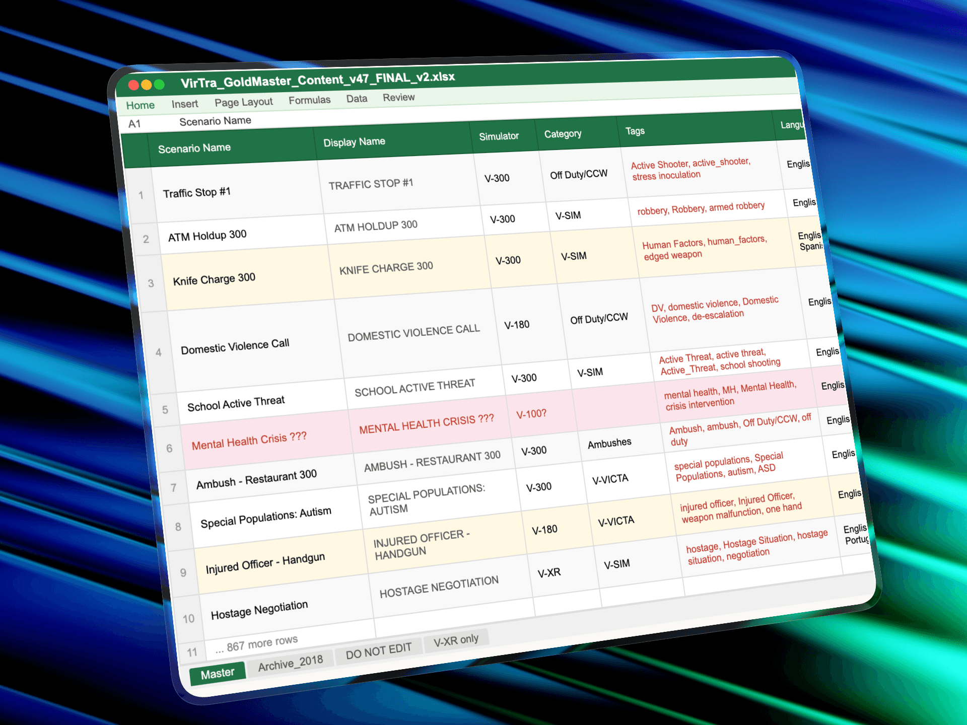 A large group photo of diverse team members gathered in an industrial-style space with arched ceiling.