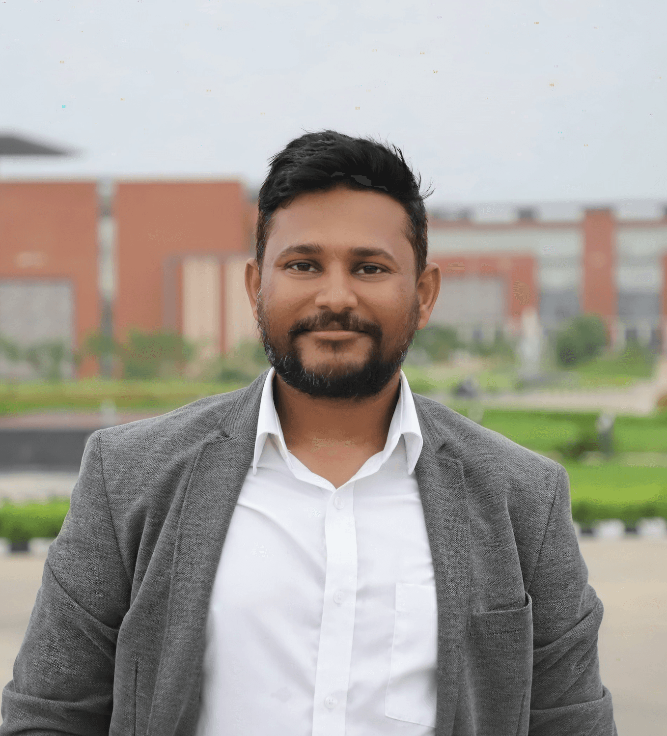 Portrait of man looking to the right