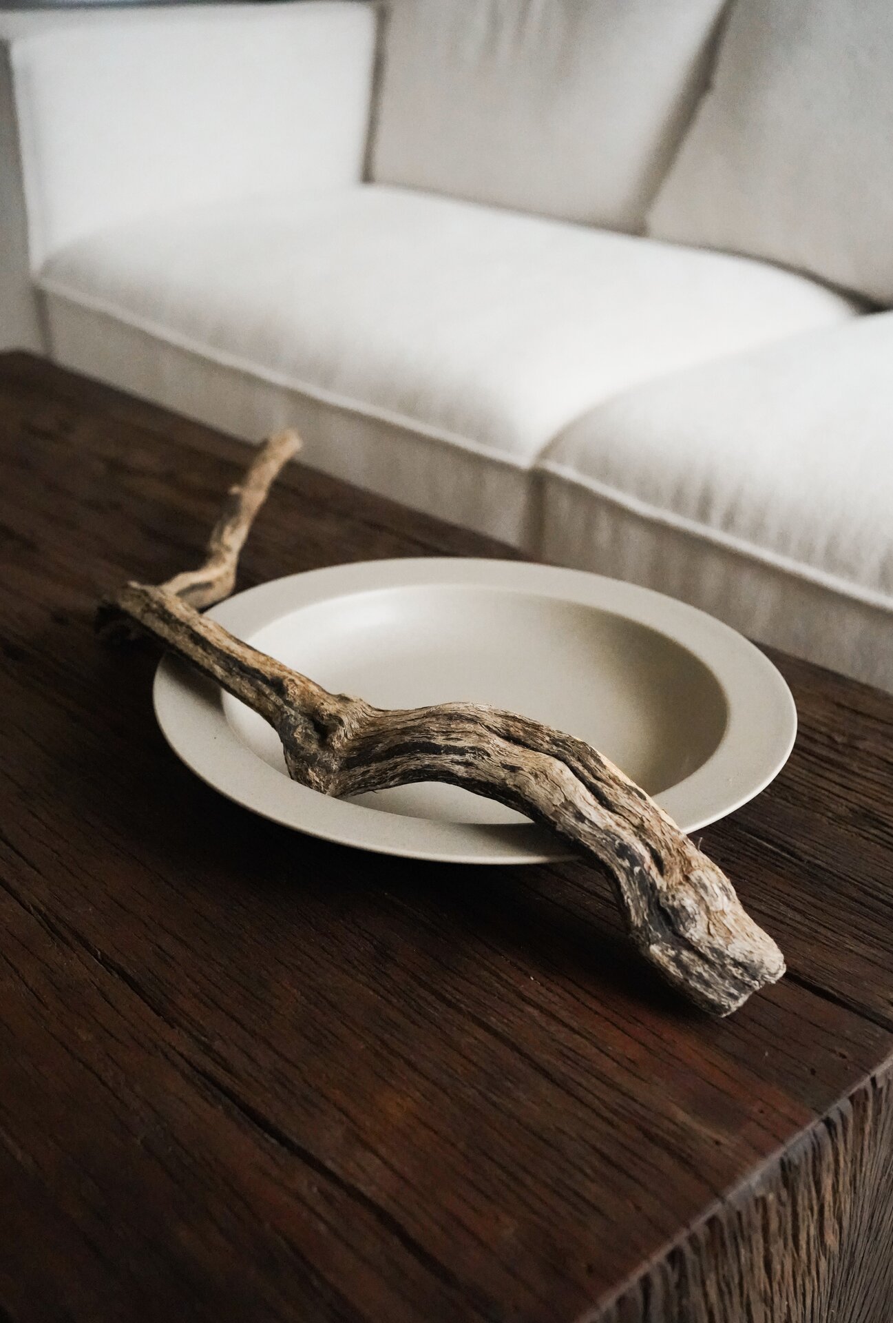 Rustic table decor detail at Villa Flora