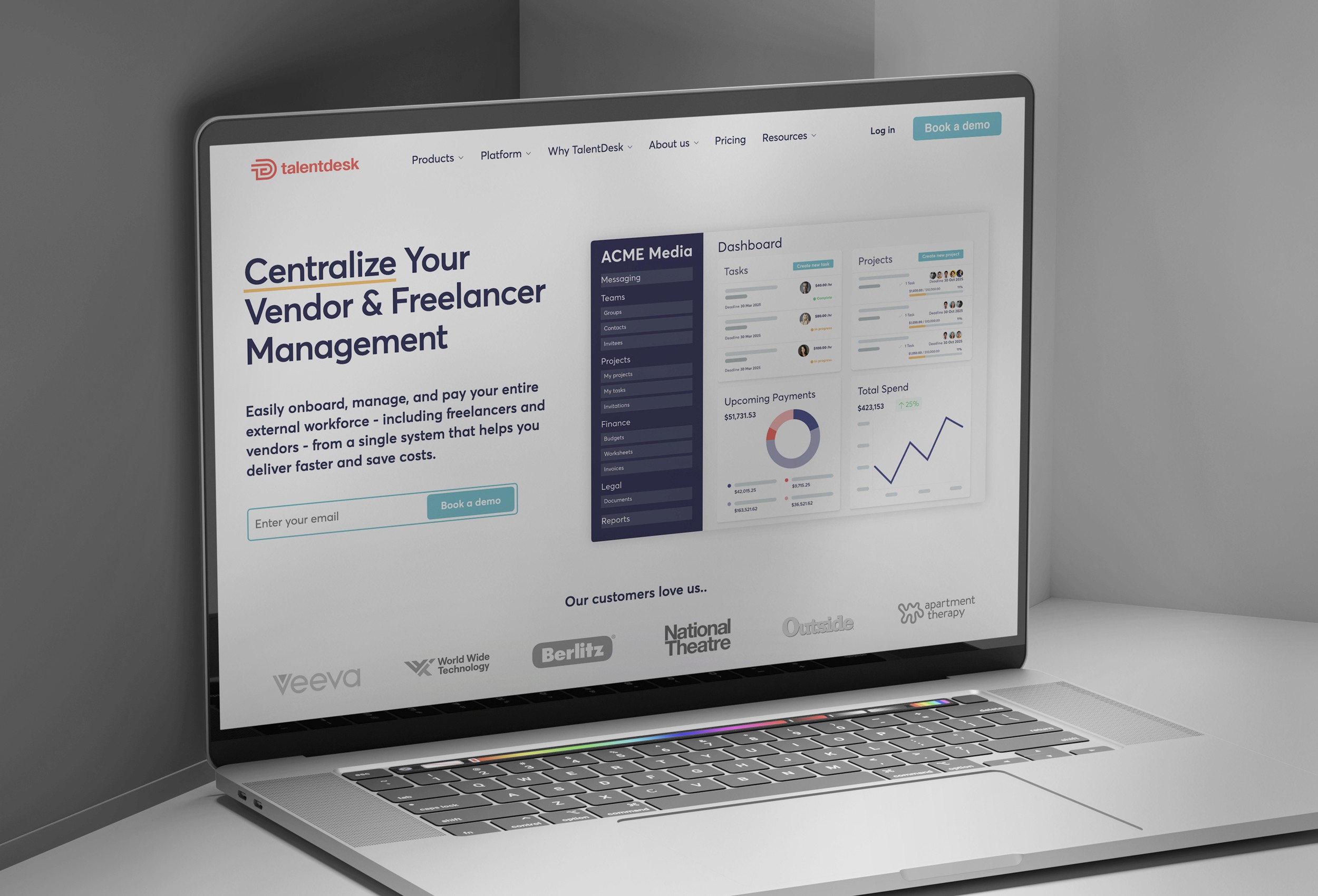 Talentdesk website design