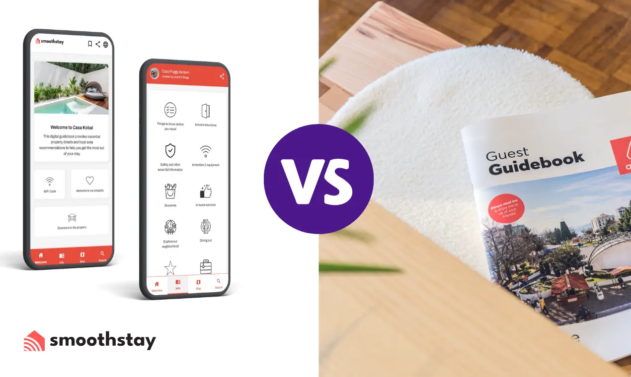 SmoothStay versus Paper Guidebooks