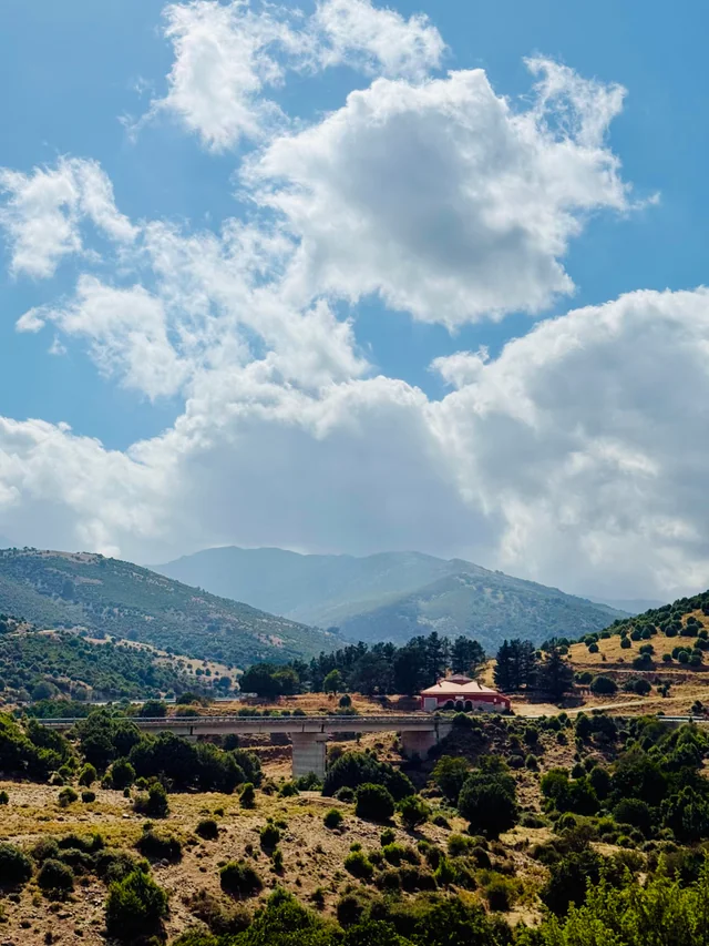 A view toward the historic church near Sanctuary Armony