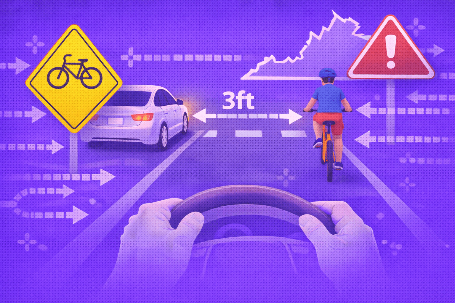 Virginia's 3-Foot Bicycle Passing Law: What Every Driver Needs to Know