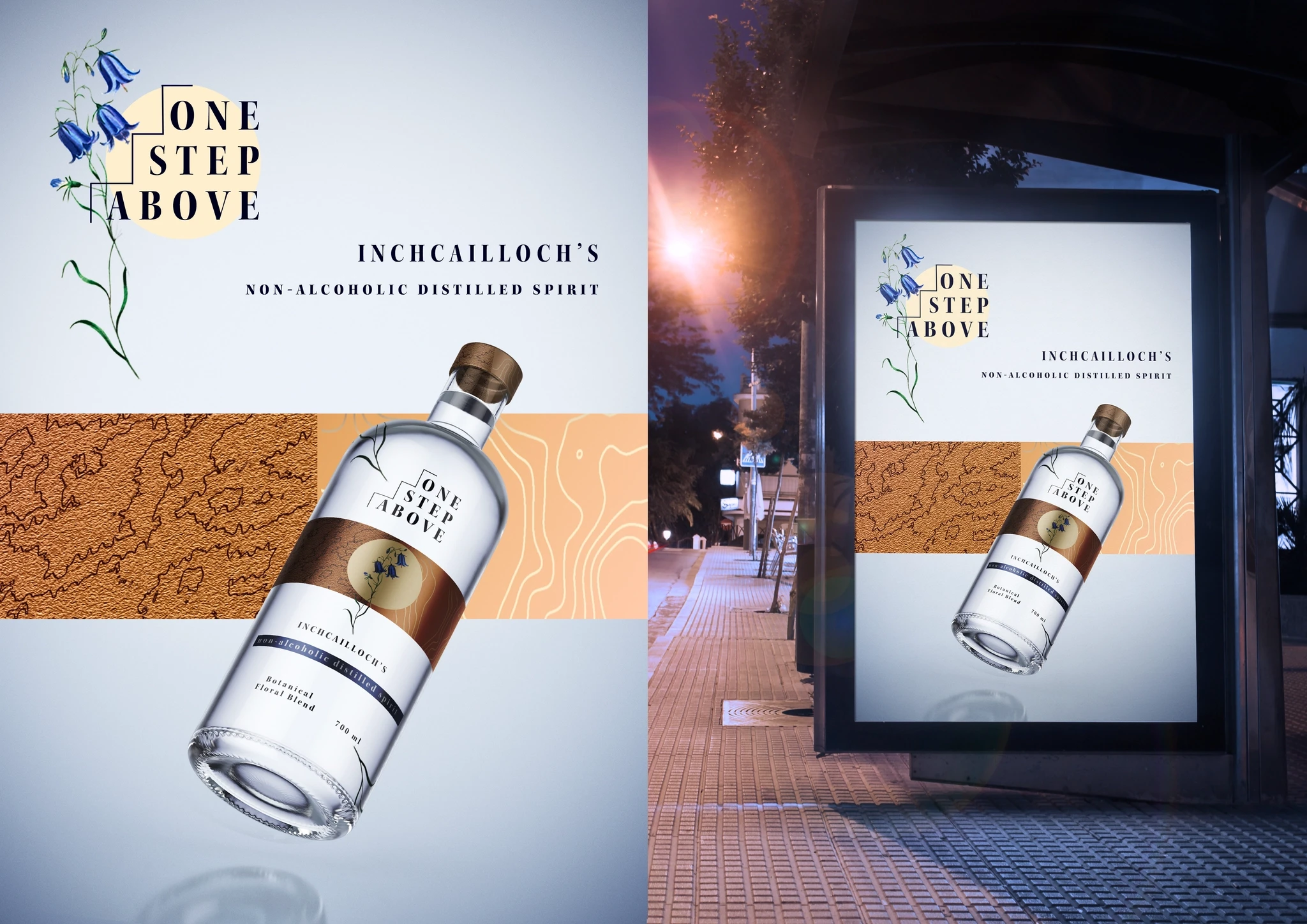 Bottle Label Design for a Non-Alcoholic Spirits Brand