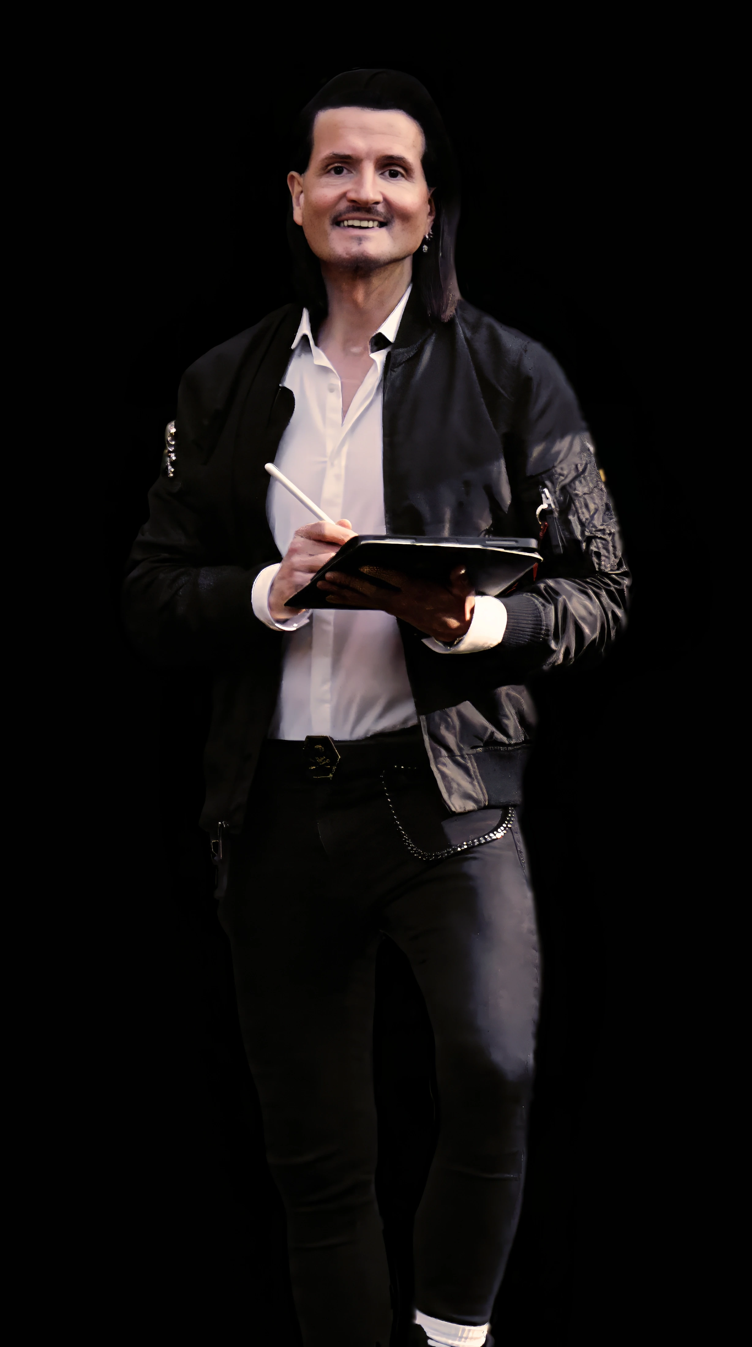 Lead Designer und Gründer skizziert Konzepte in einem Notizbuch und entwickelt strategische Designlösungen.