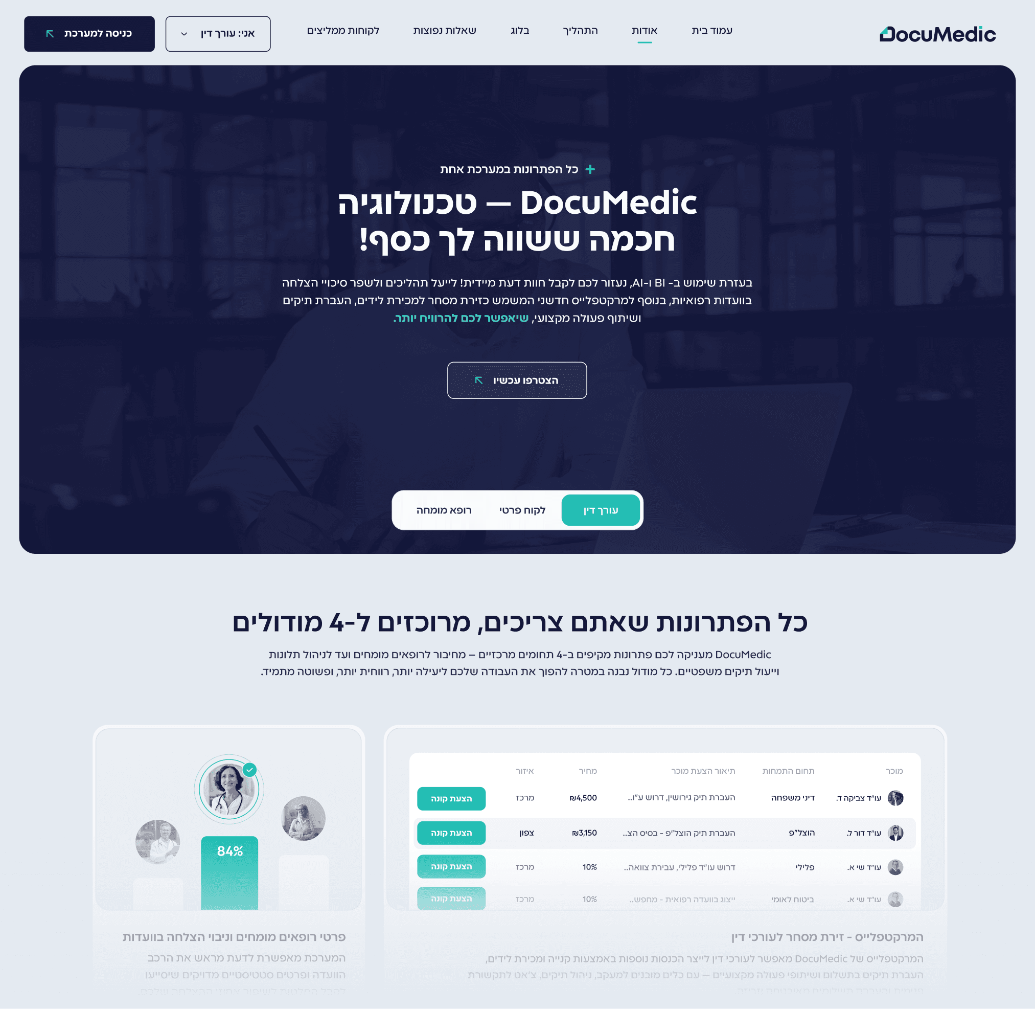 עמוד בית של חברת גיידמי