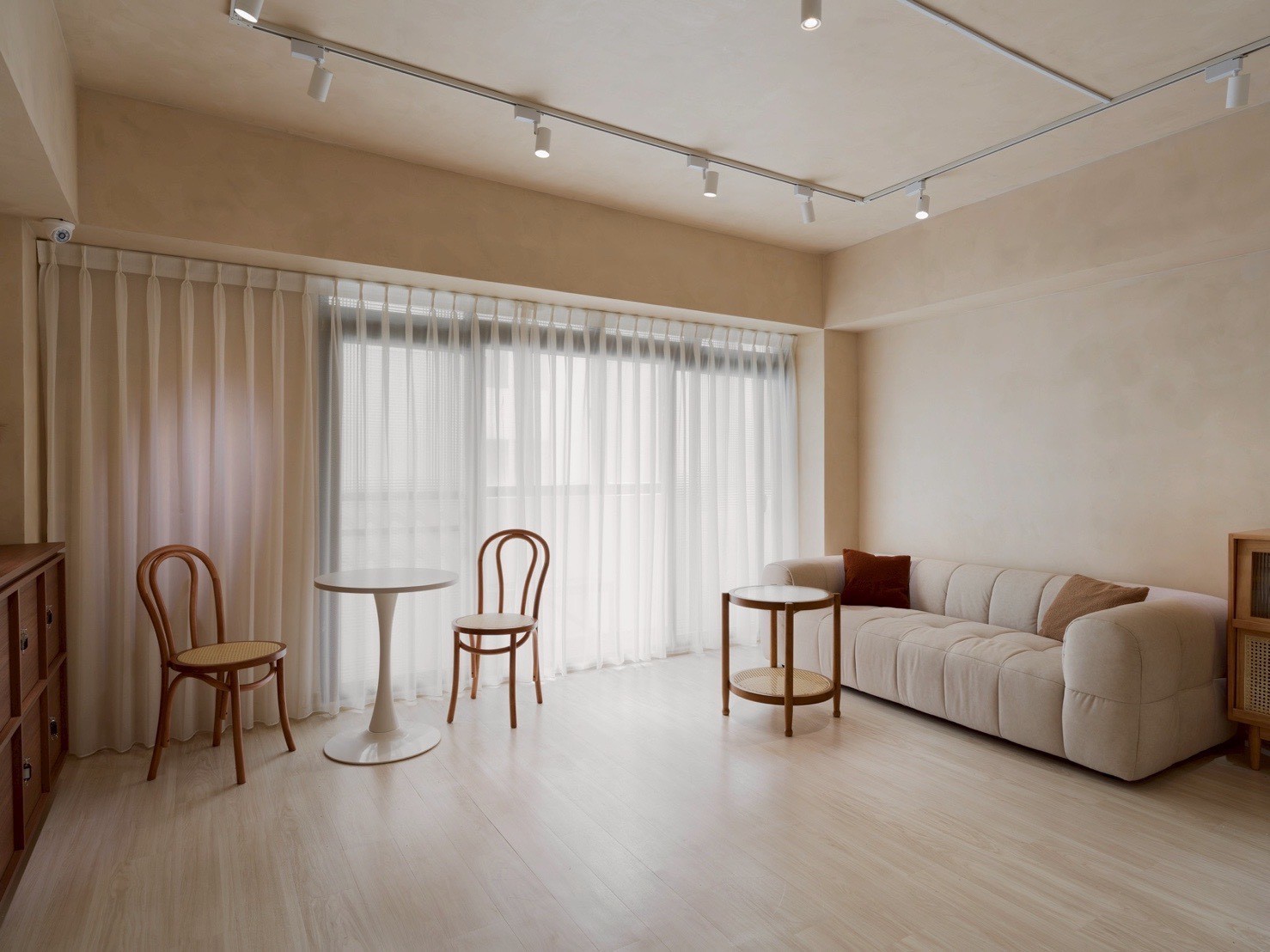 Hospital room with a bed