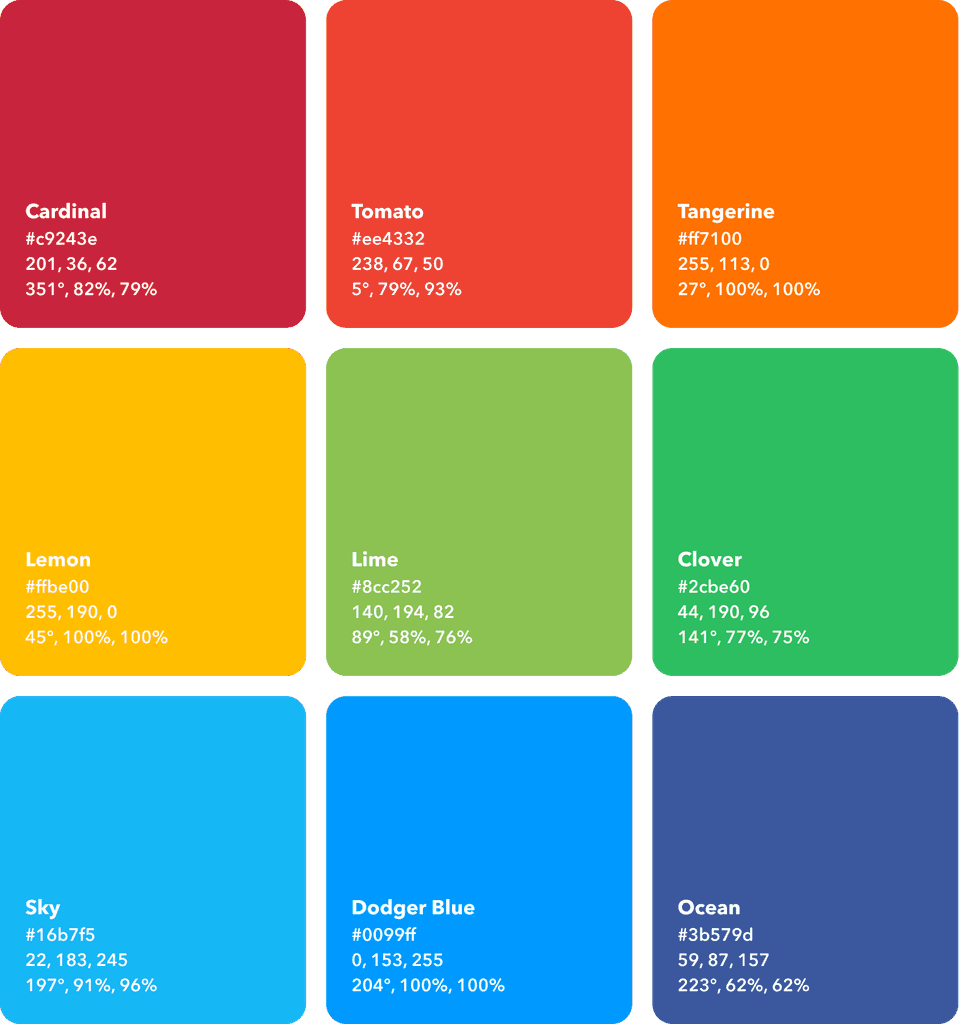 IFTTT's color palette