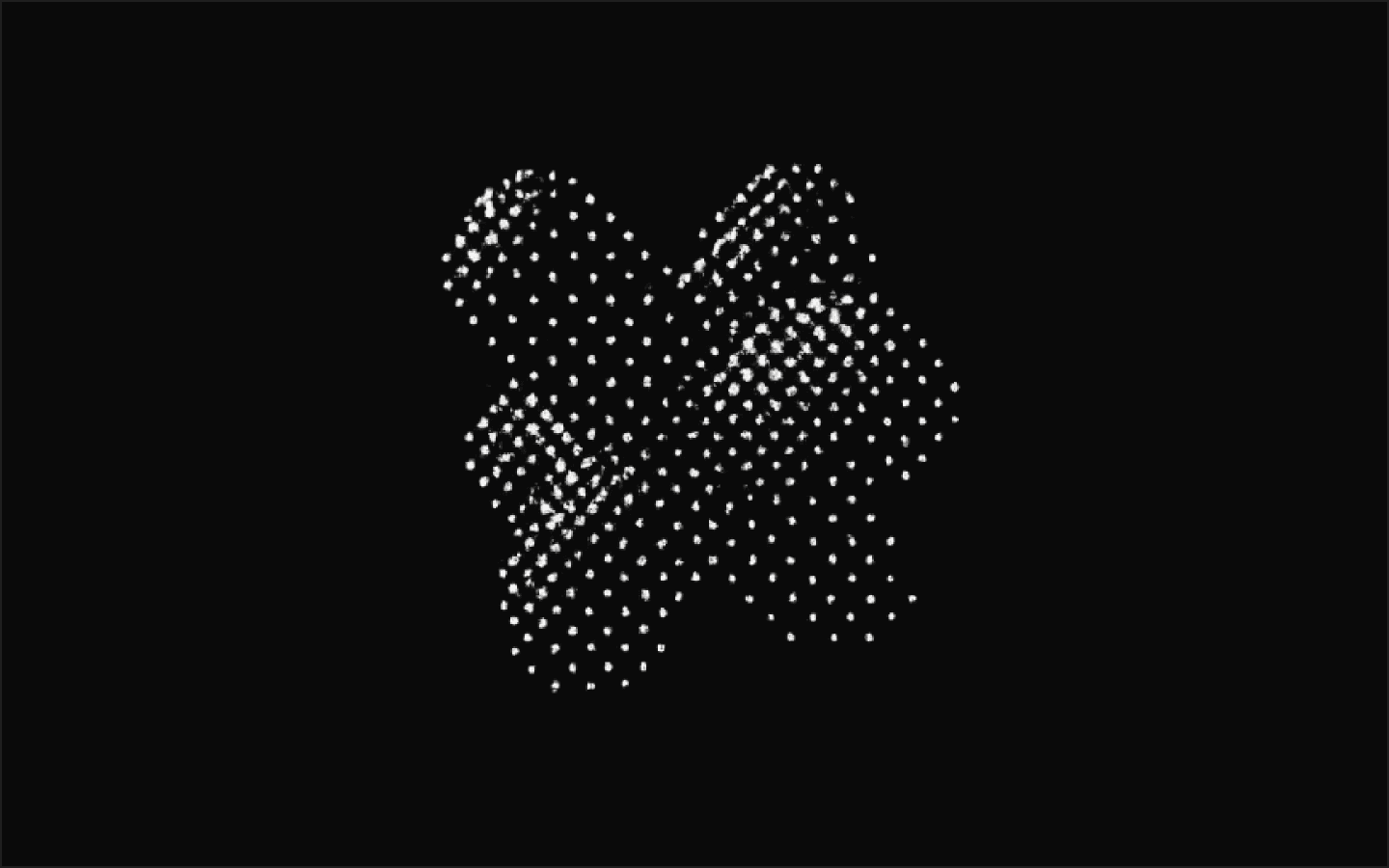 An abstract dithered halftone illustration