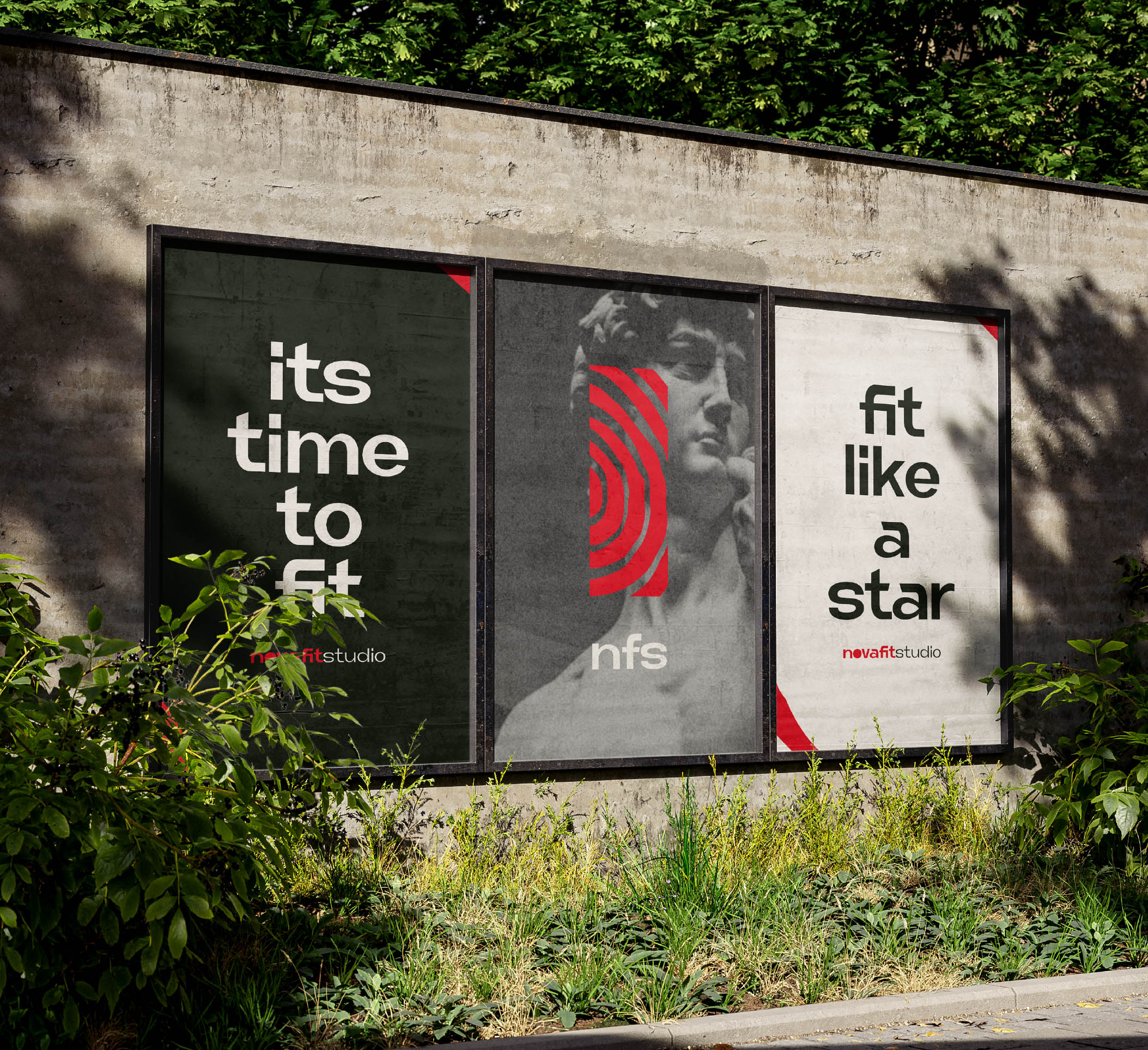 Novafit Studio Miami — Campaña de identidad visual exterior
