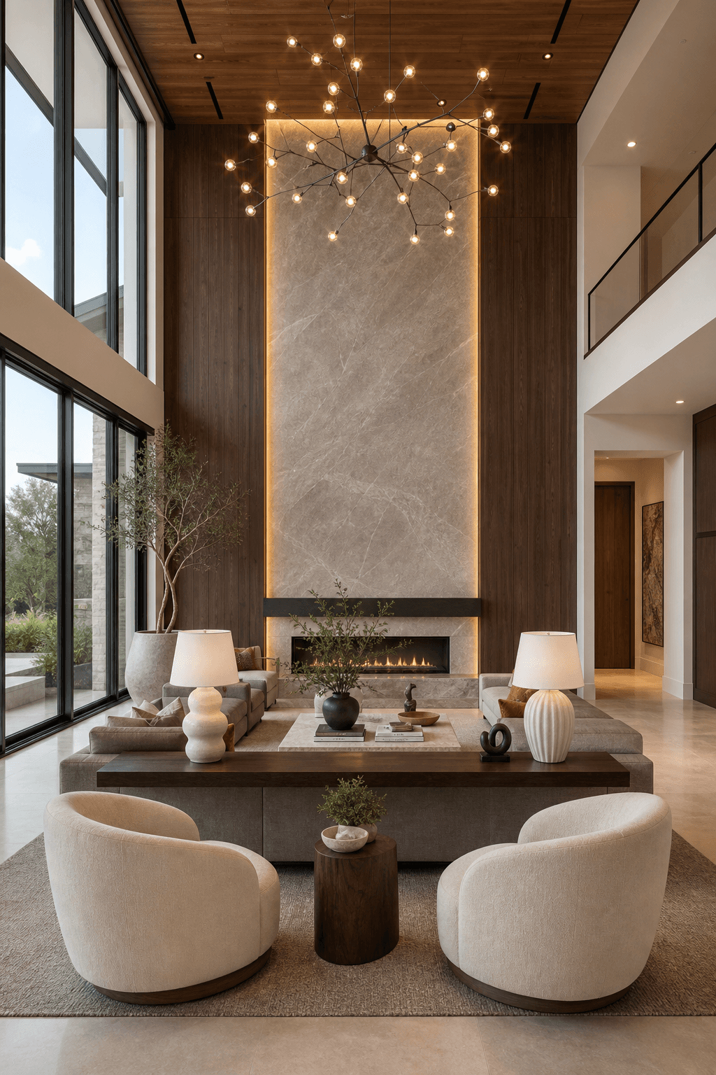 modern home entrance with steps