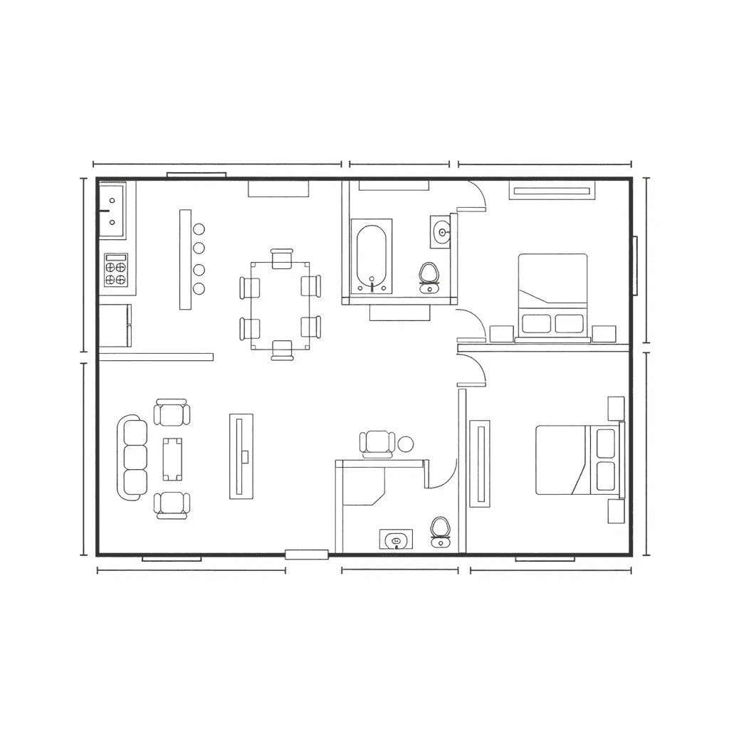 Buiding Floor Plan For Real Estate Website Template