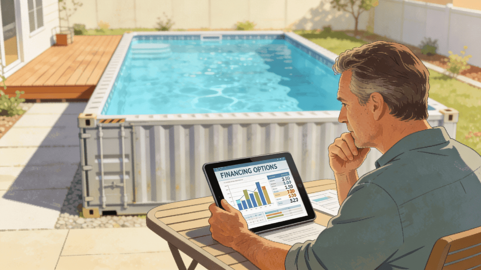 Financing options for shipping container pools including home equity and personal loans