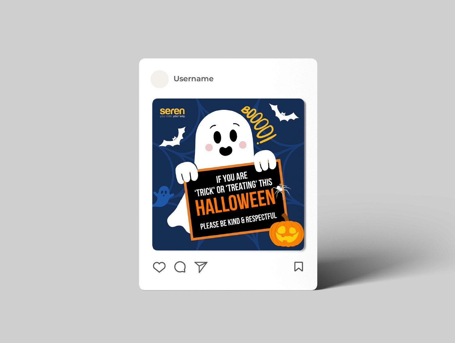 Seren Halloween invite design DesignGuru