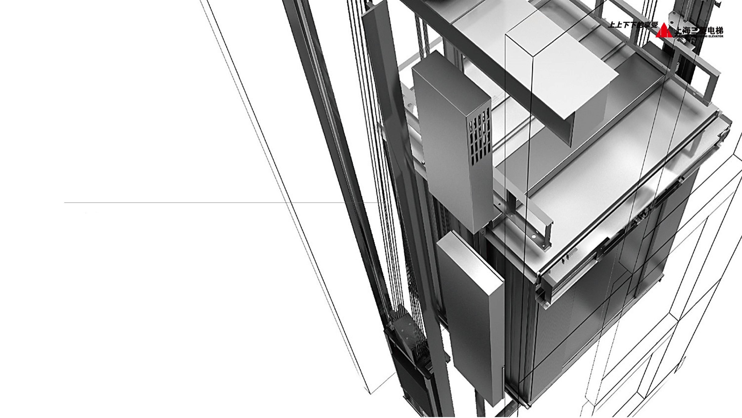 Dynamic picture of a cyclist riding downhill