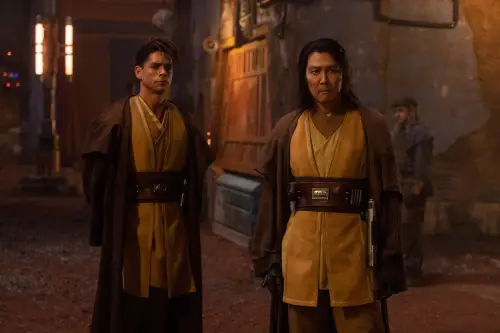 Master Sol and Yord standing next to each otehr in gold robes