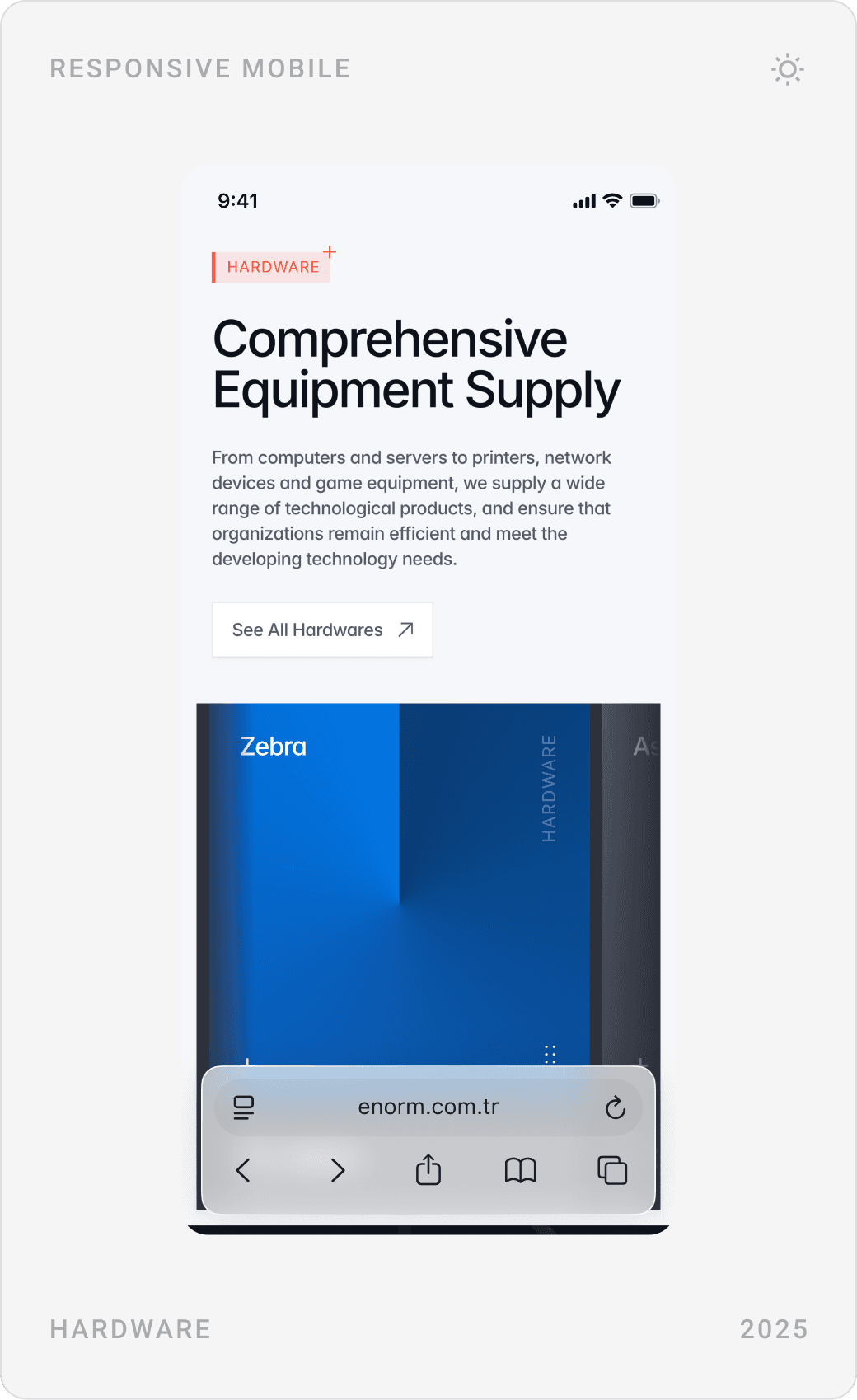 Modern Corporate Hardware Solutions Mobile Design