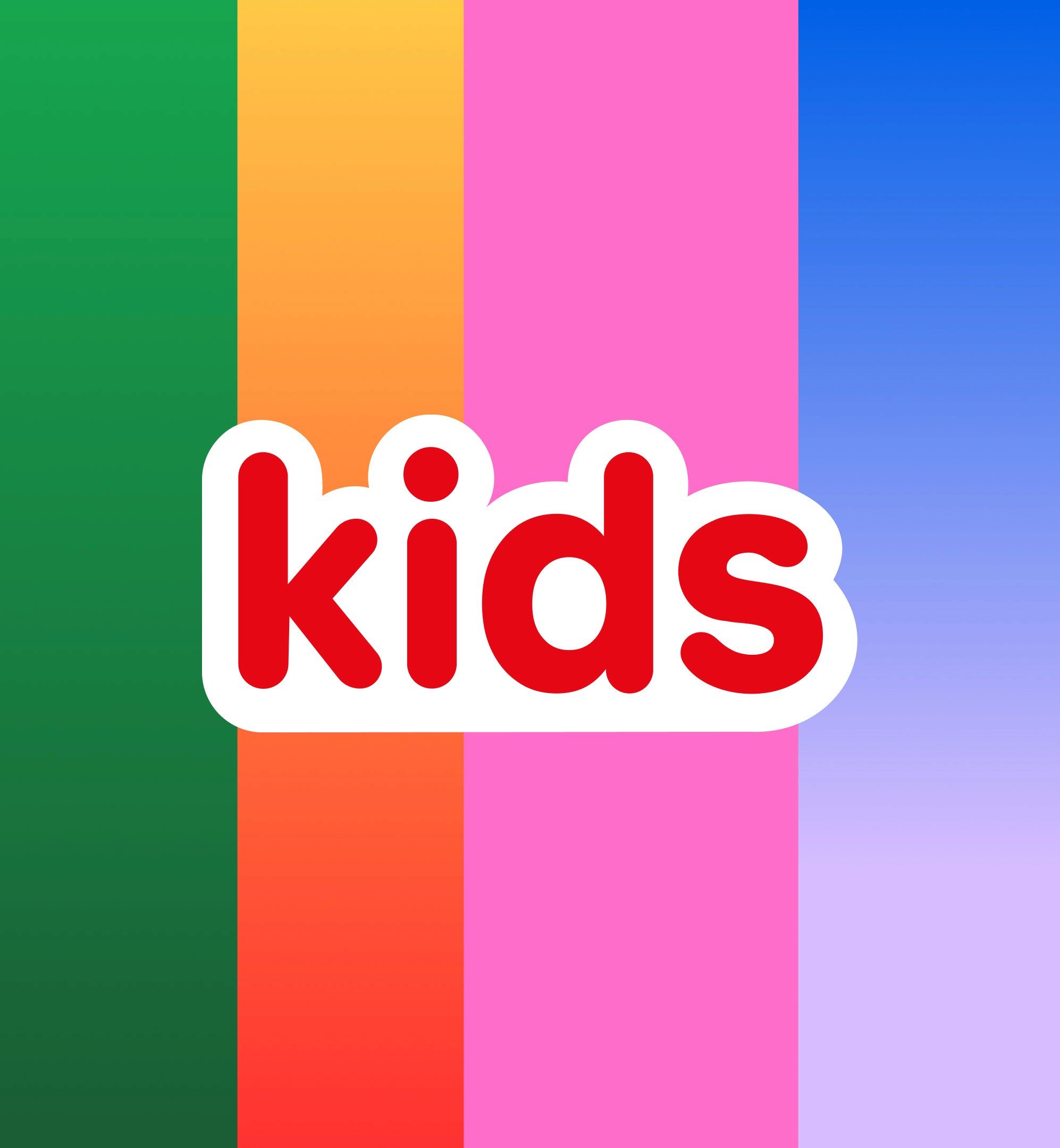 A colourful Netflix Kids logotype showcasing the interesting and relevant brand identity