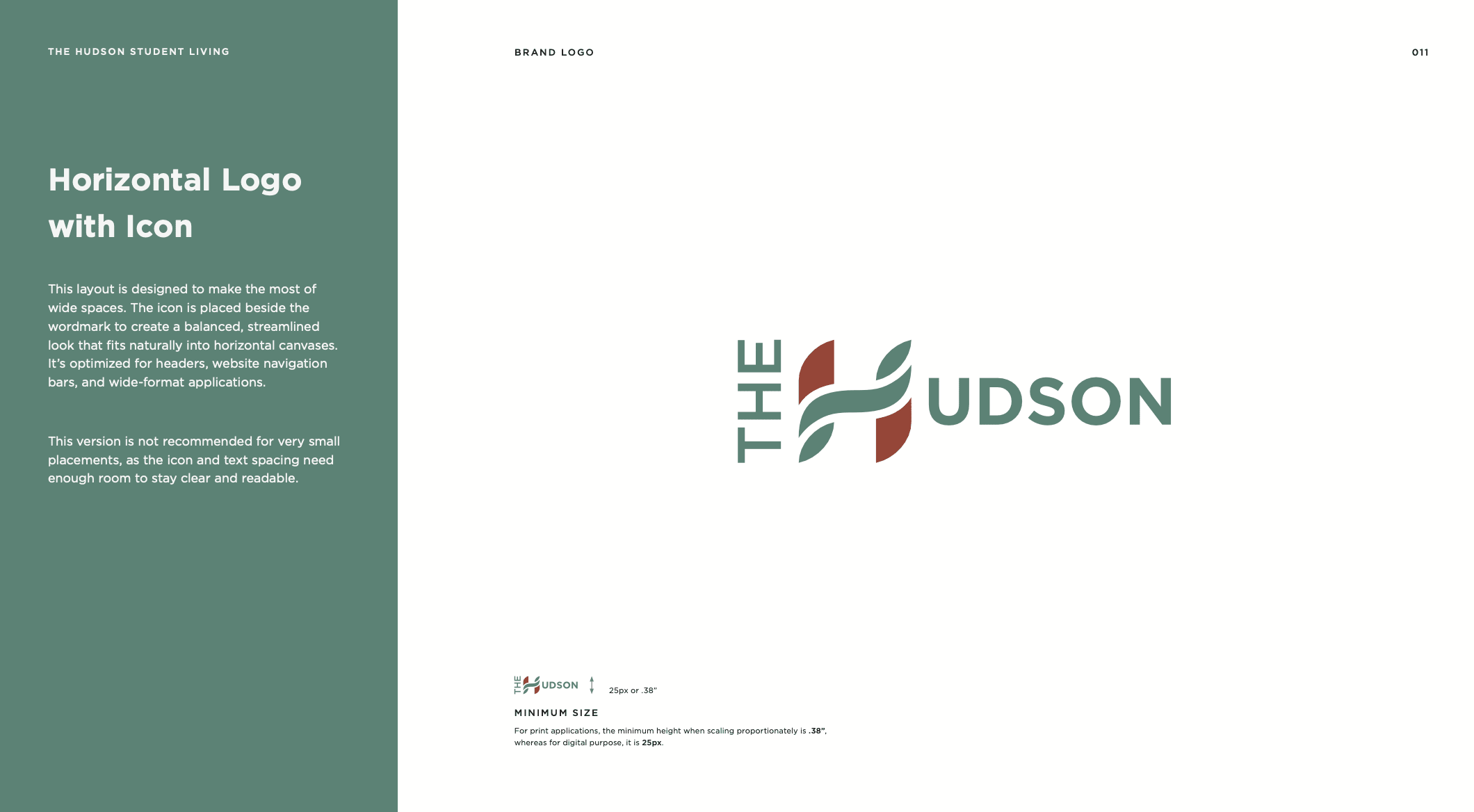 The Hudson student living brand identity