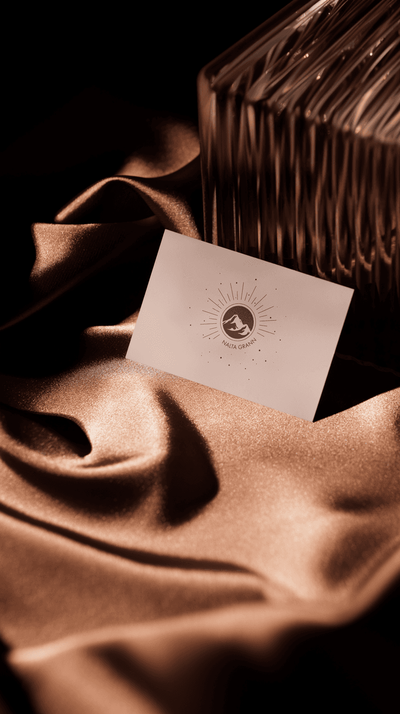 Logo design on business card