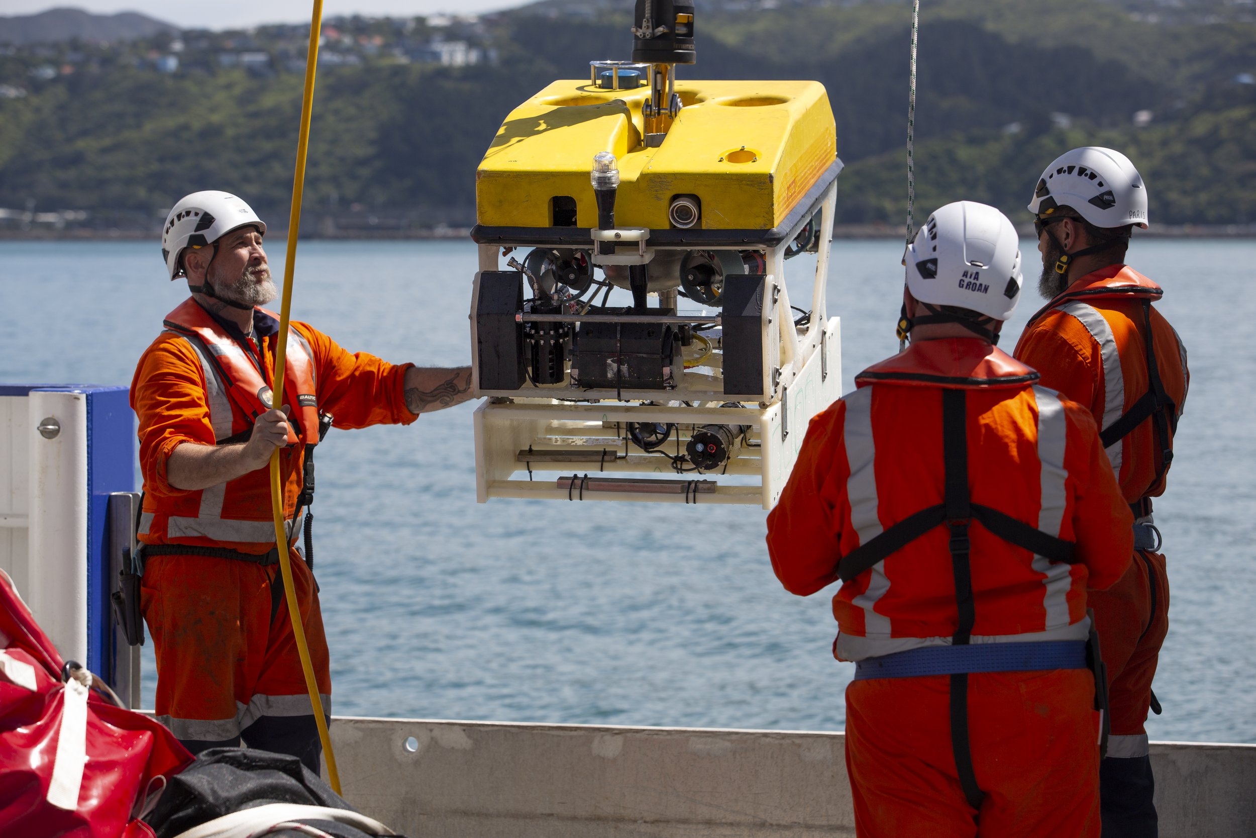 Gigablue ROV loaded onboard research vessel