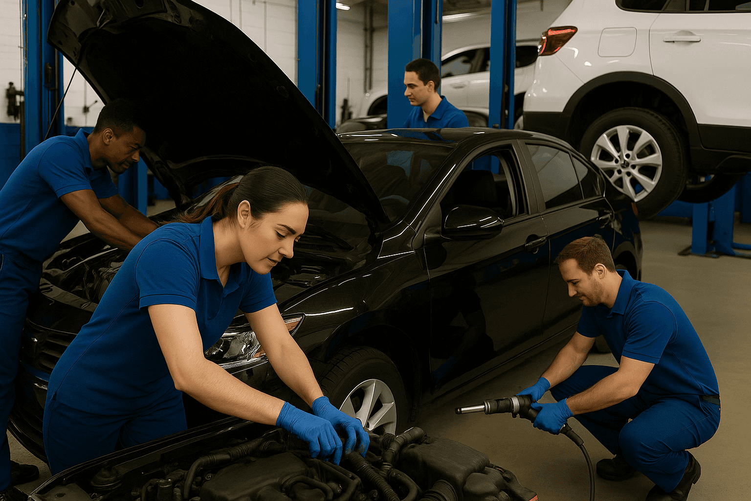 worker on laboratorium