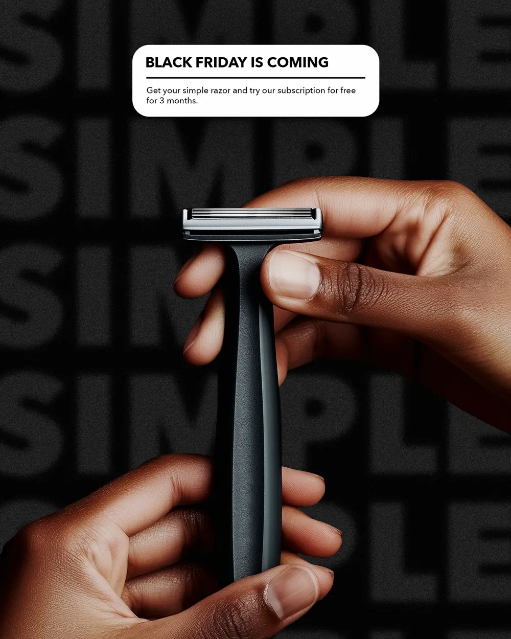 Black friday ad razor by Anotho.io