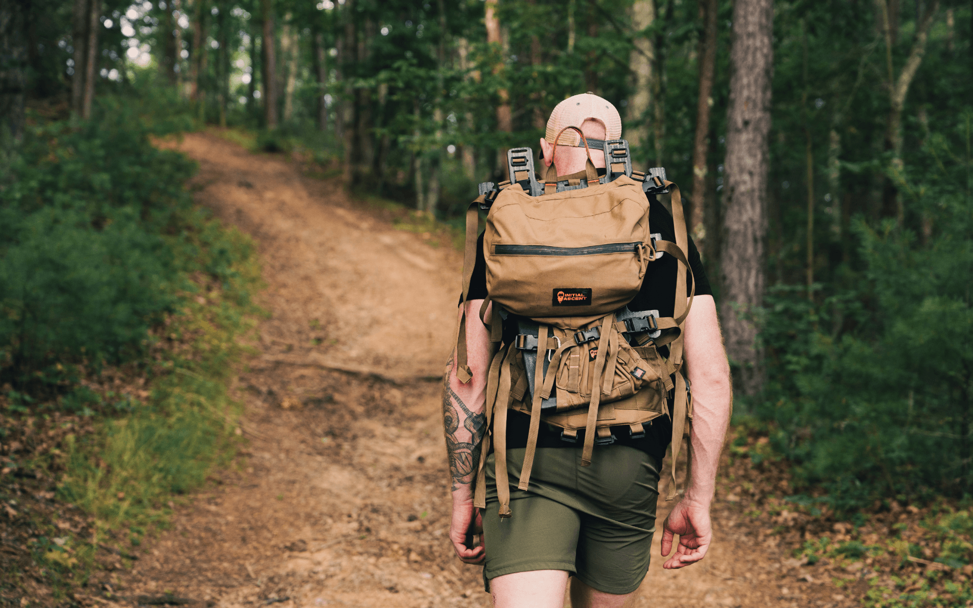 hunter rucking uphill