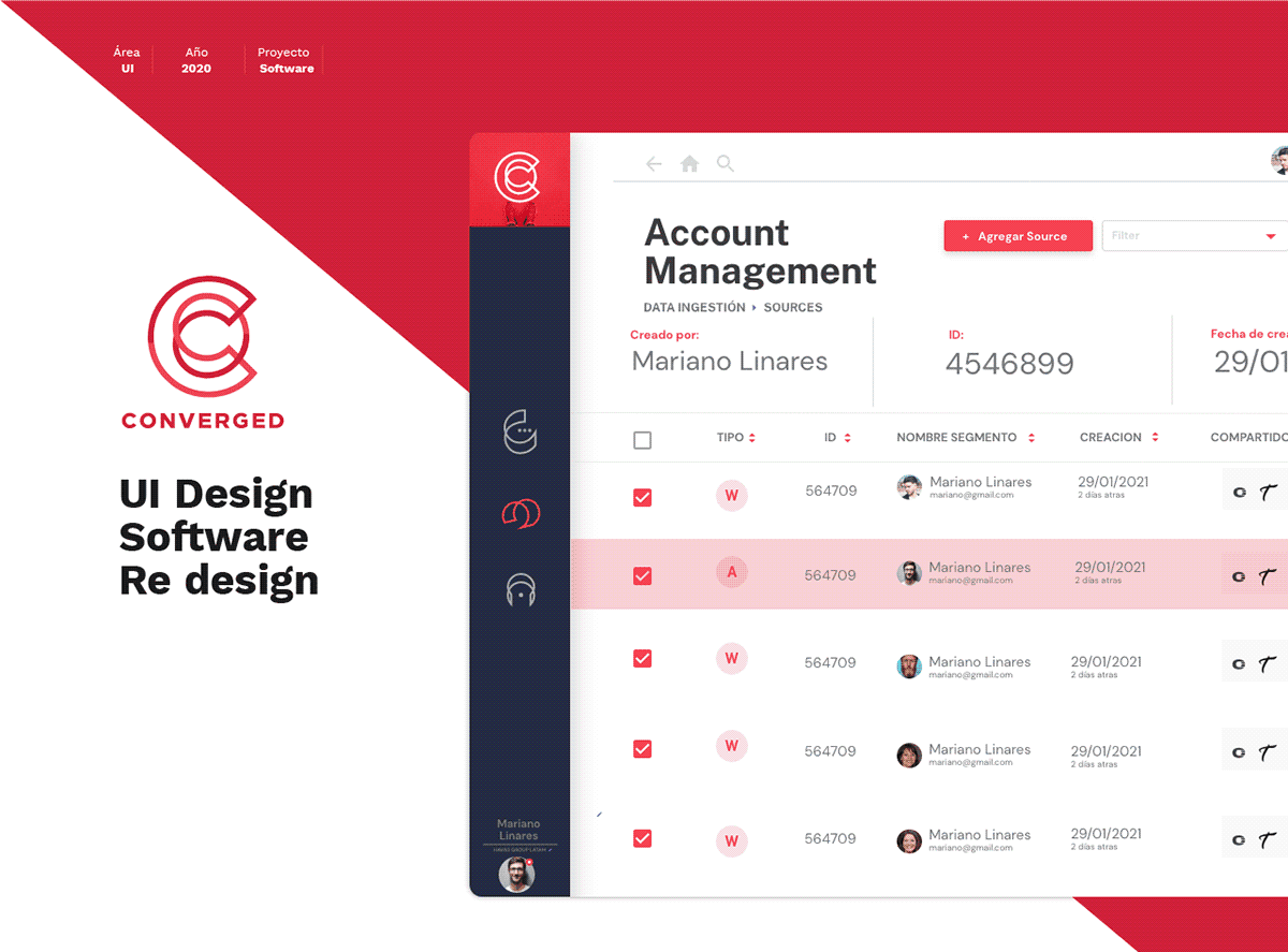 Premium mobile app interface