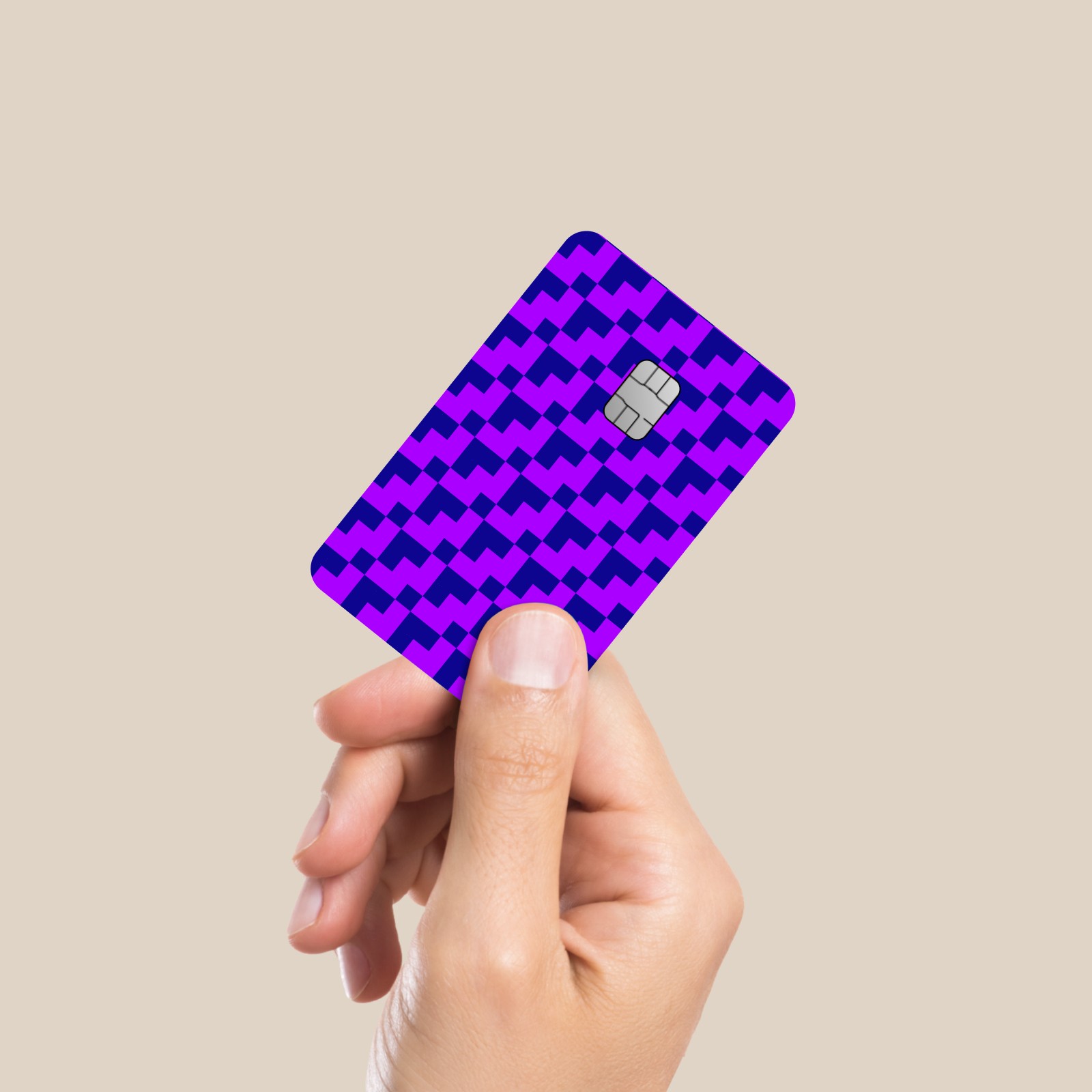 Debit card of Thredd in the hand.