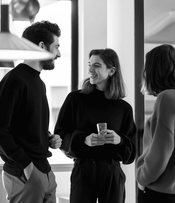 A team of modern youths having a conversation