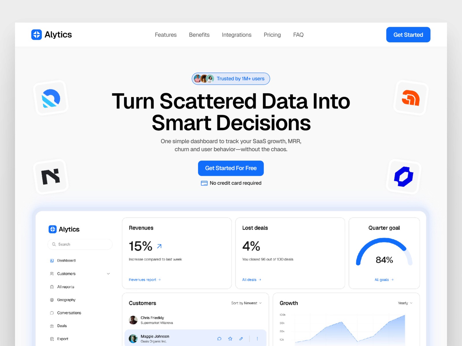 Alytics template preview