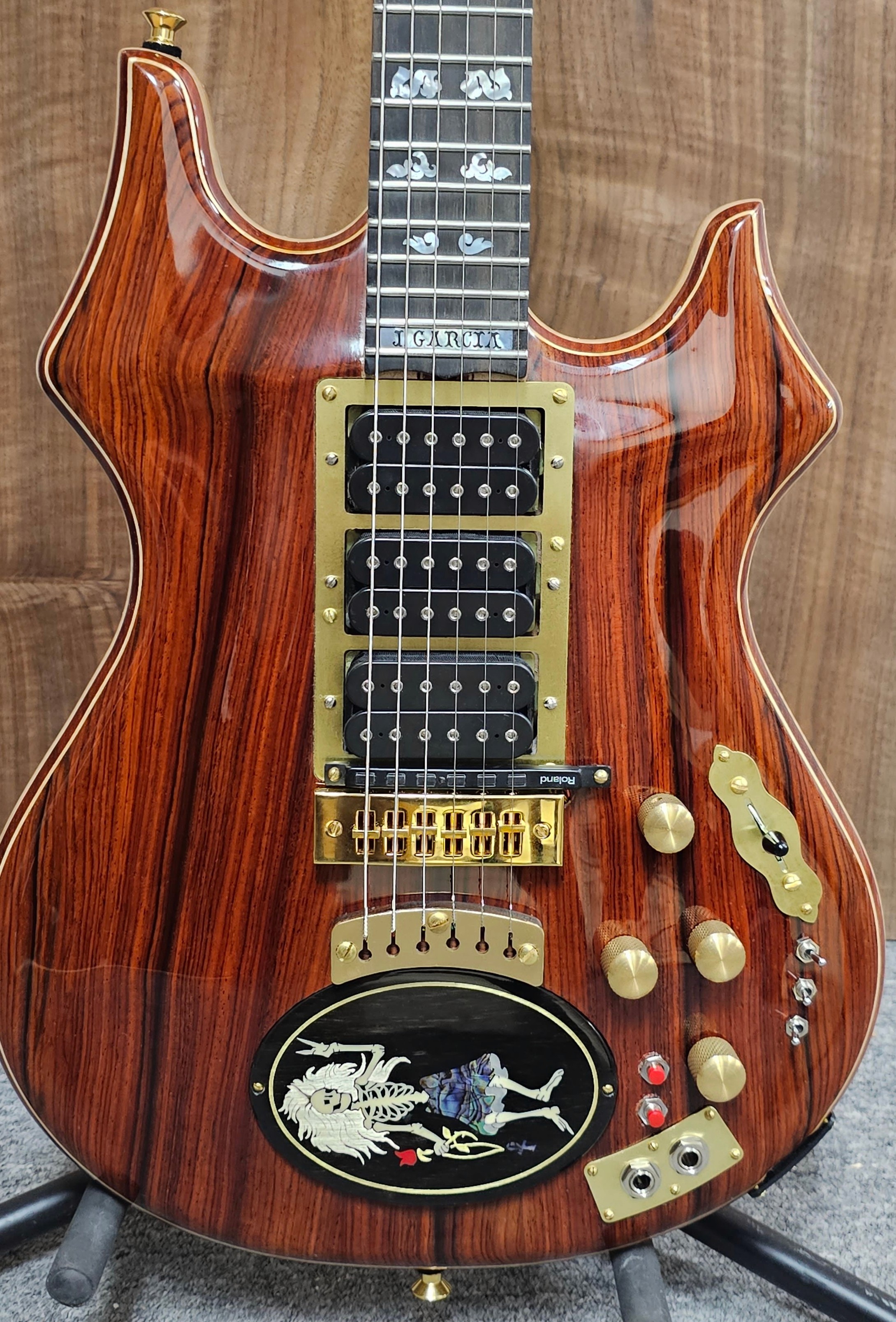 Jerry Garcia Rosebud Replica Guitar front front