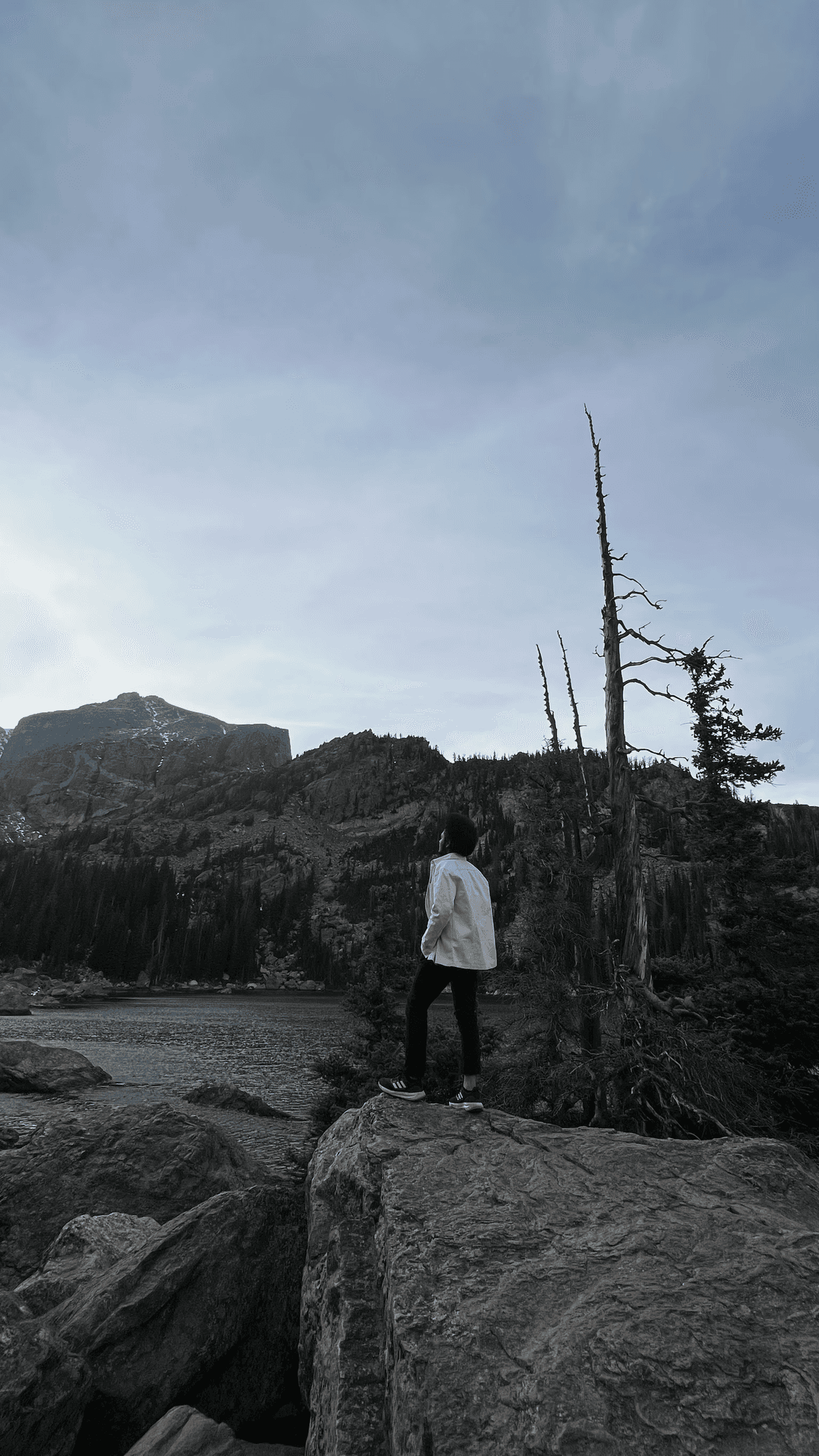 Portrait of a man facing the hills
