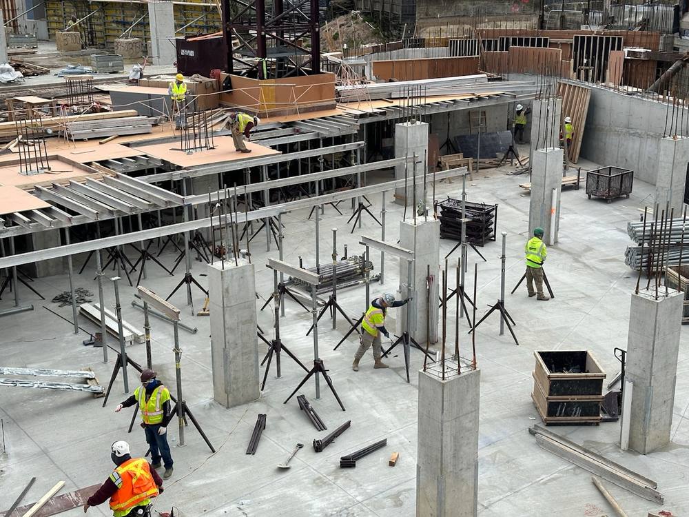 Structural slab & columns
