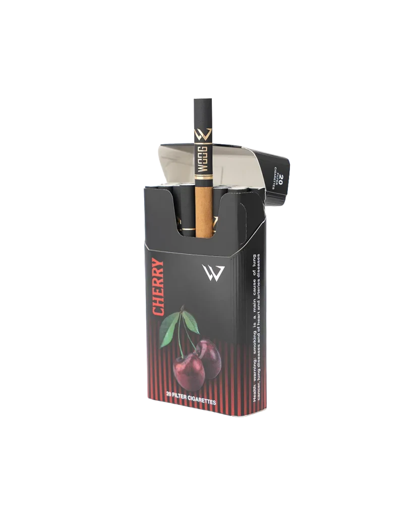Woog Cherry cigarette pack.