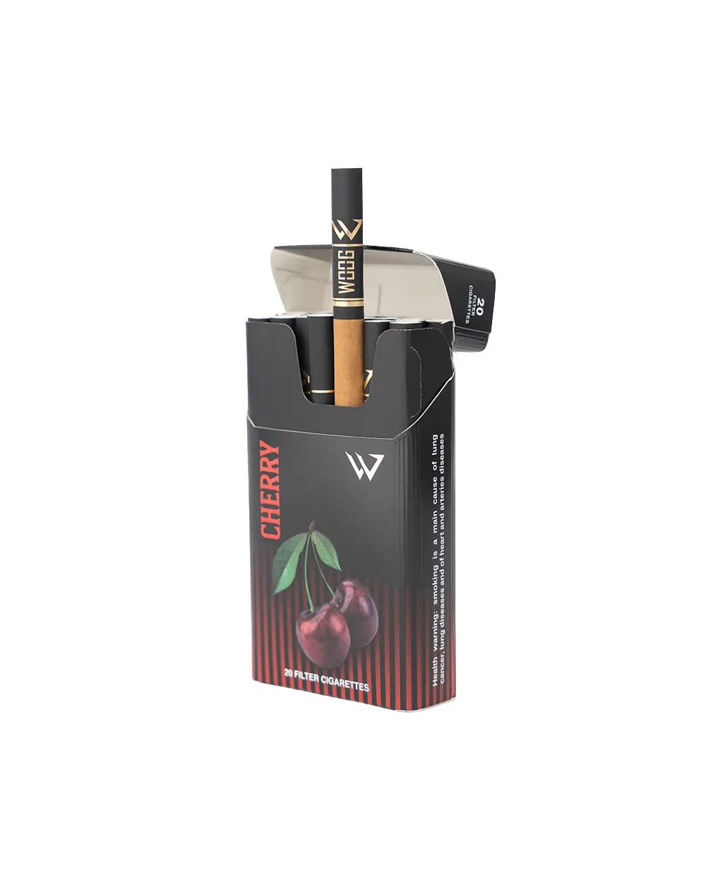 Woog Cherry cigarette pack.