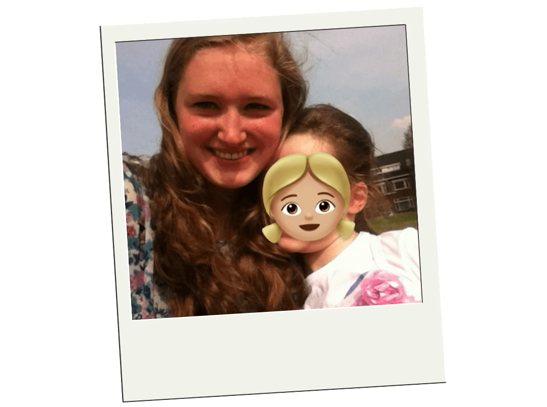 Natalie used to be a babysitter, now a mother herself