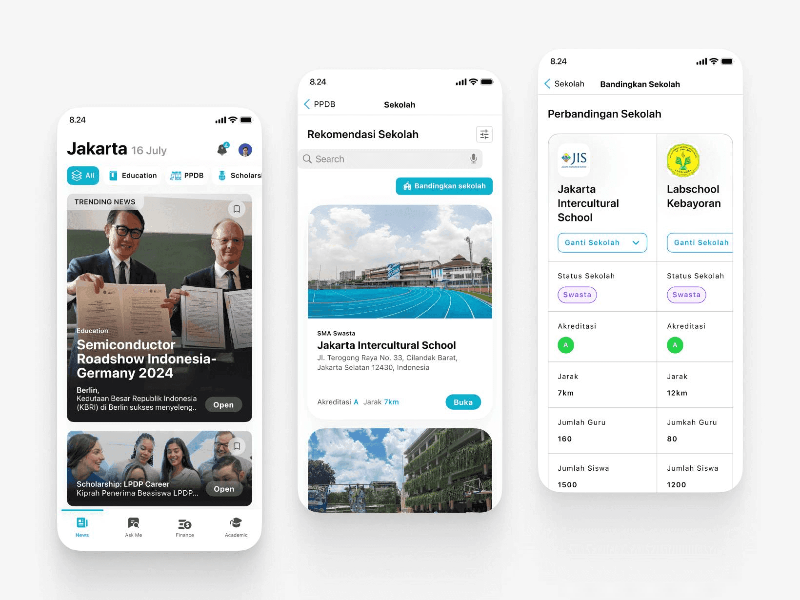 Xera app UI design cover in BASIC competition – Jeremia Justin Grasio