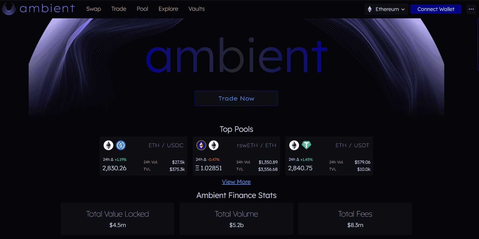 Monad Starter Kit - Ambient Landing Page