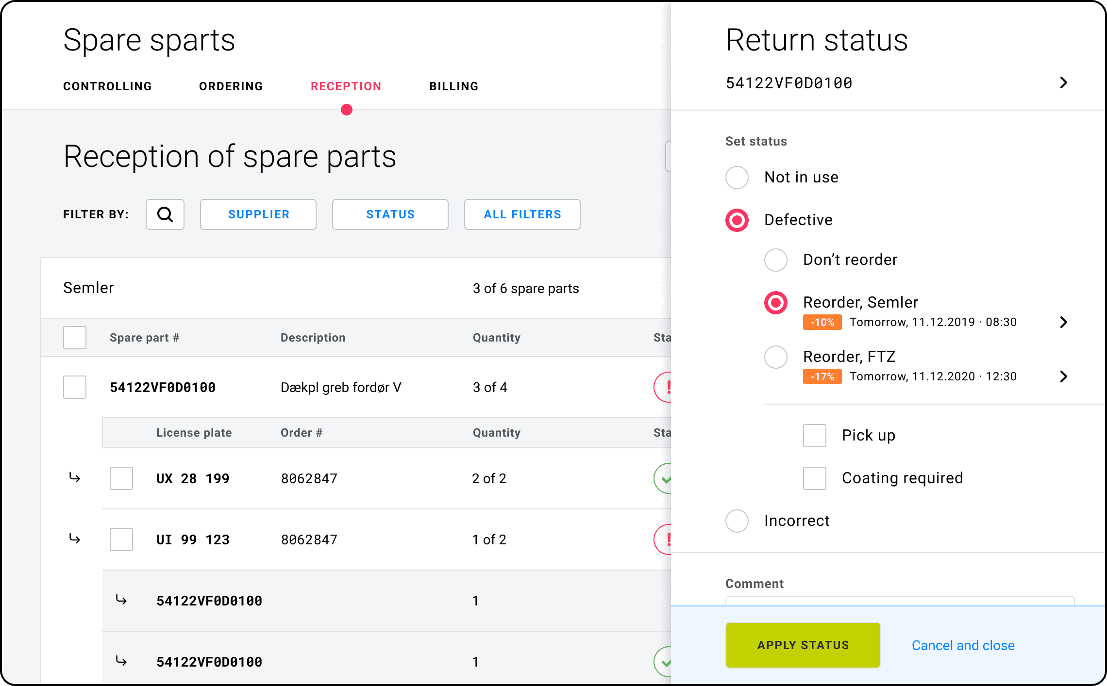 Apromas Slide-in Pane