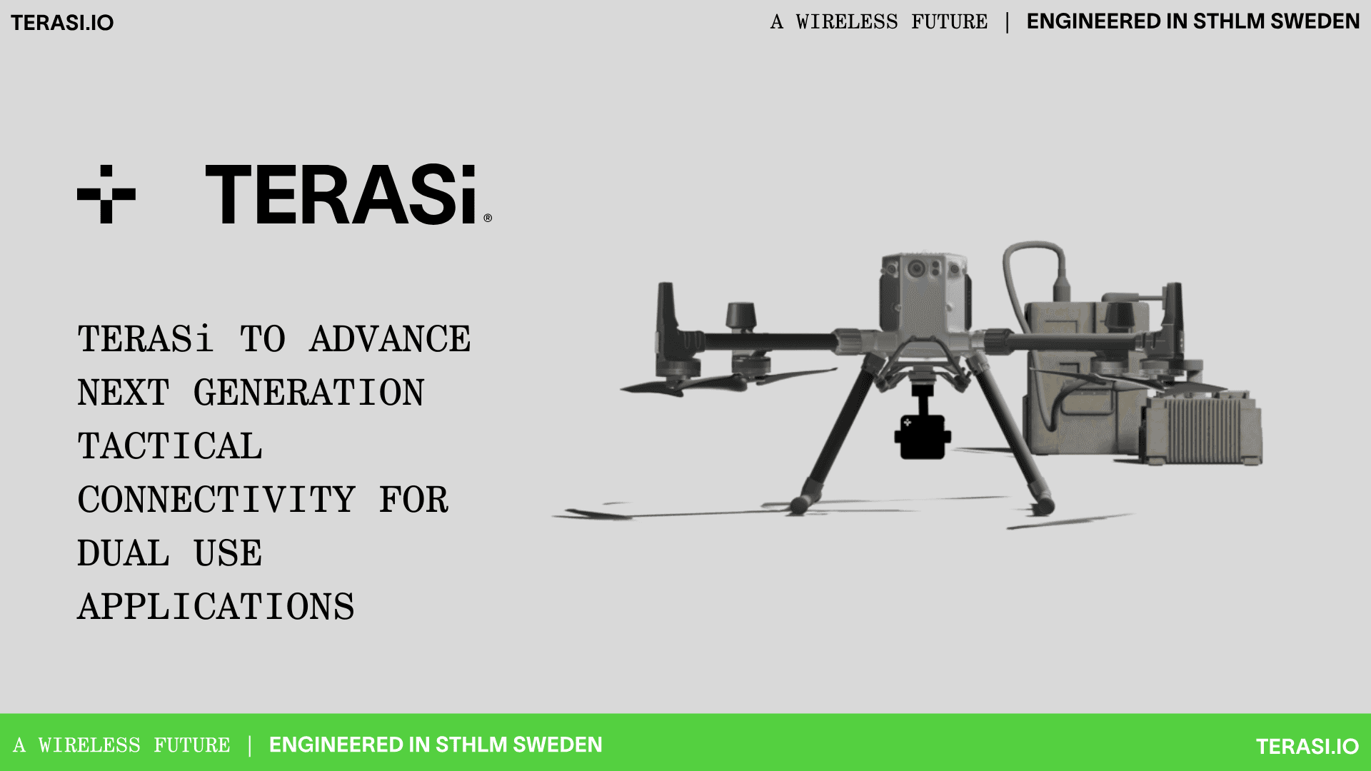 TERASi to advance tactical connectivity for dual use applications