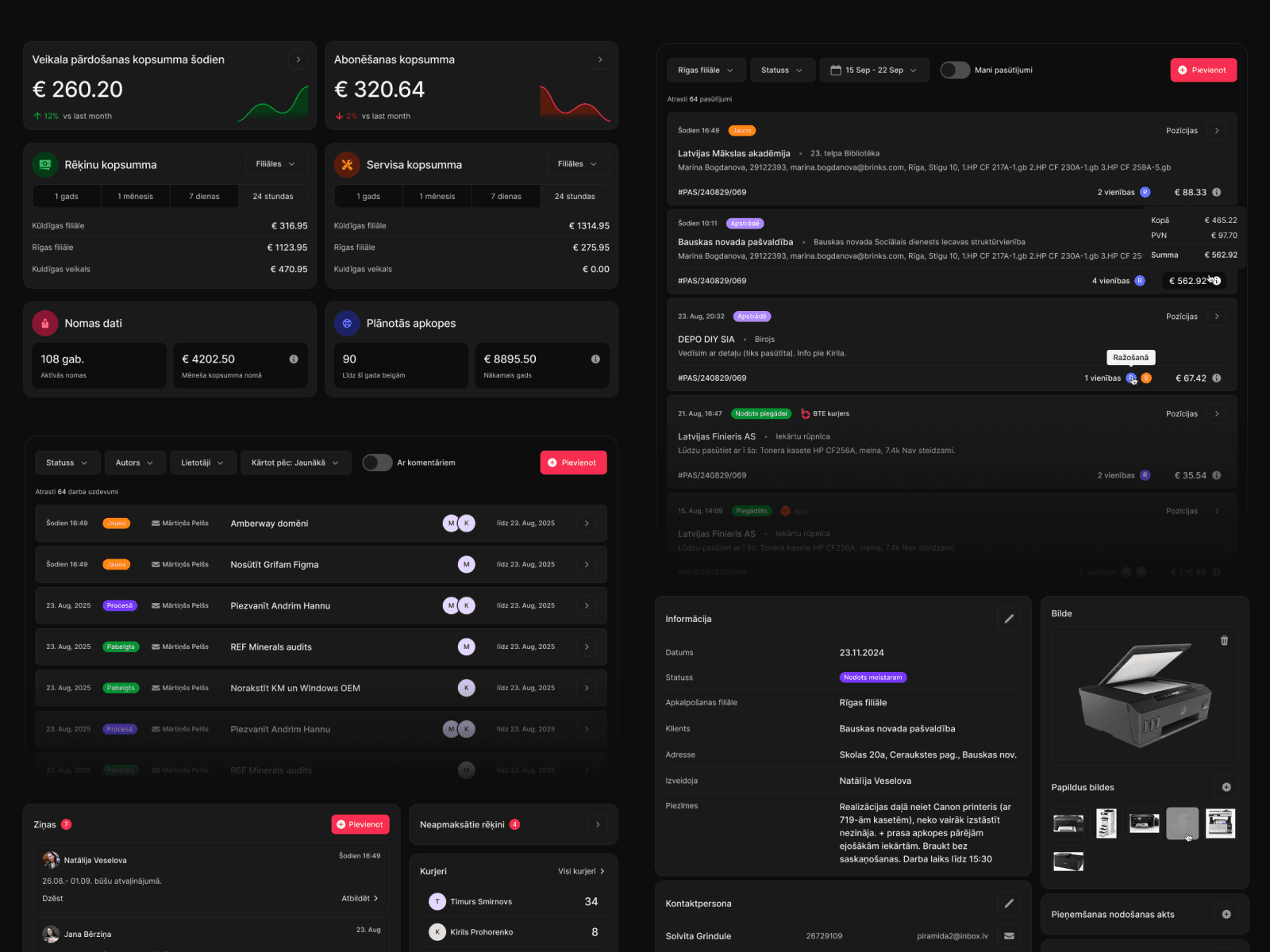 Professional carbon racing bike presentation with sleek typography and grid layout.