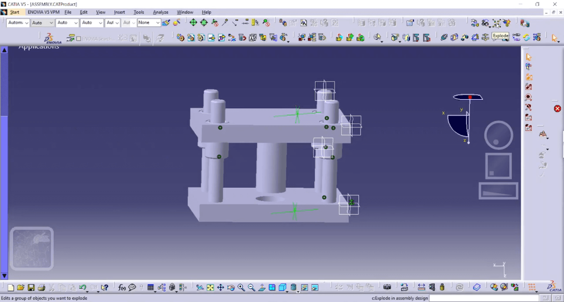 CATIA assembly design model